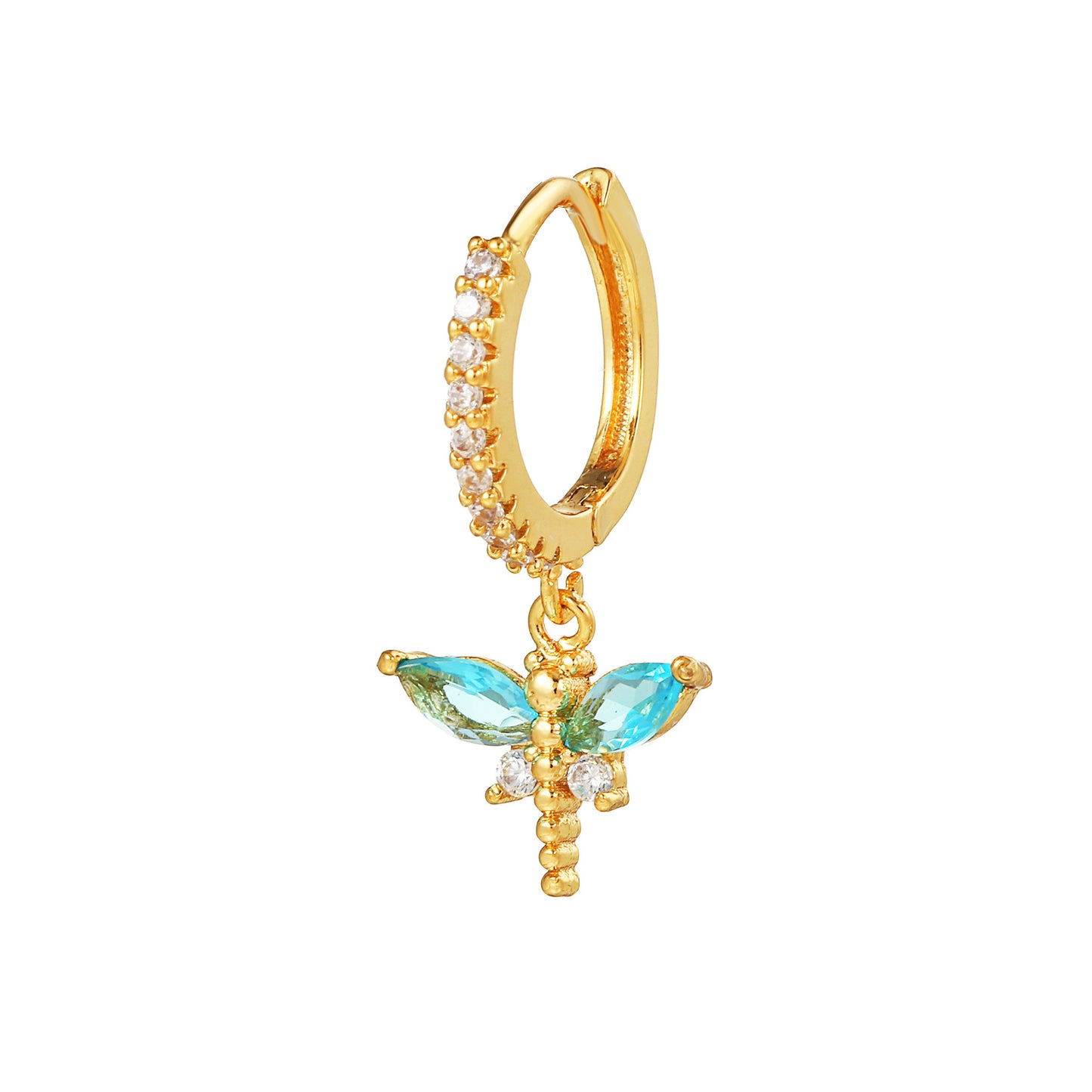 Micro Inlaid Zircon Personalized Love Heart-shaped Design Cold Ear Buckle