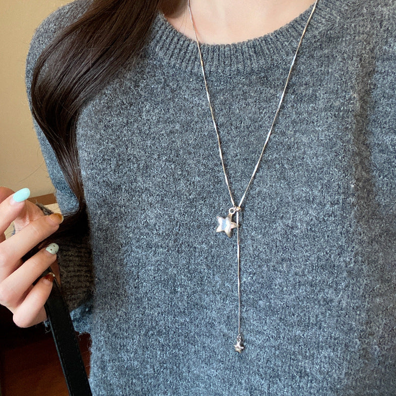Women's Cold Style Pull-out Sweater Chain Simple Fashion Clavicle Niche High-grade Necklaces