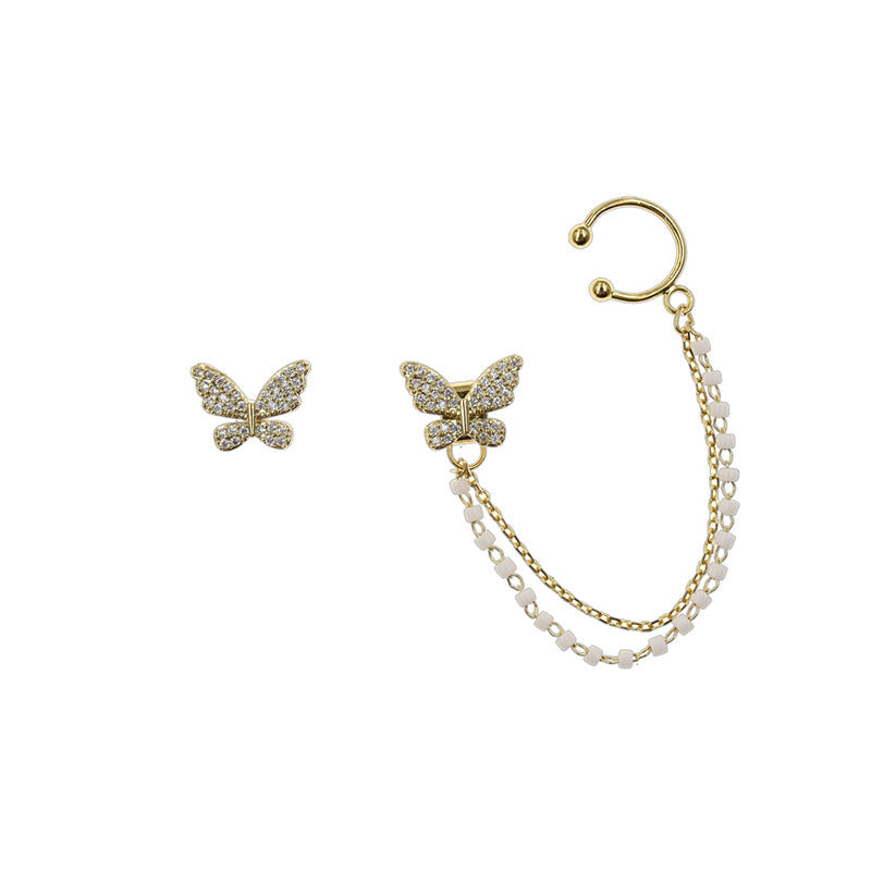 Ear Clips Sweet Light Luxury Fashionable Elegant High Sense Stud Earrings
