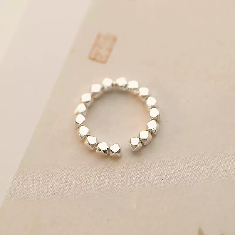 Women's Chinese High-grade Sier Light Luxury Minority Design Temperament Wild Opening Rings