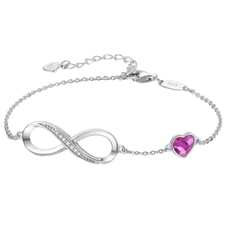 Women's Shiny Symbol Heart-shaped Simple Fashion Unlimited Number Bracelet