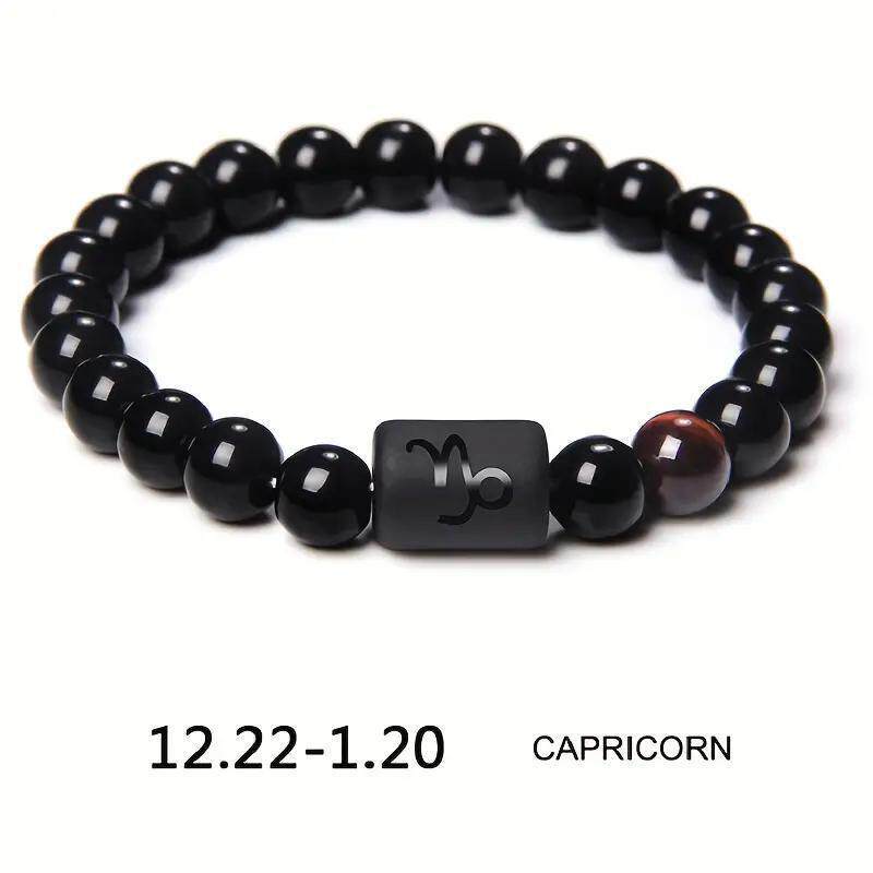 Xi Twee Constellation Elastic Tigereye Agate Bracelet