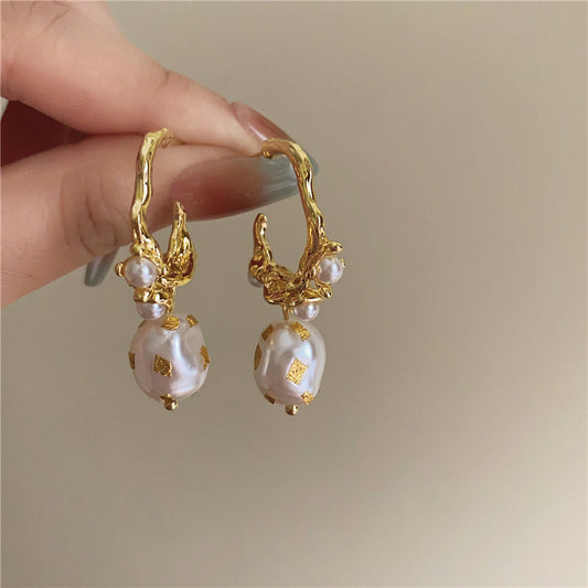 French Pearl Type Ear High-grade Fairy Temperamental Rings