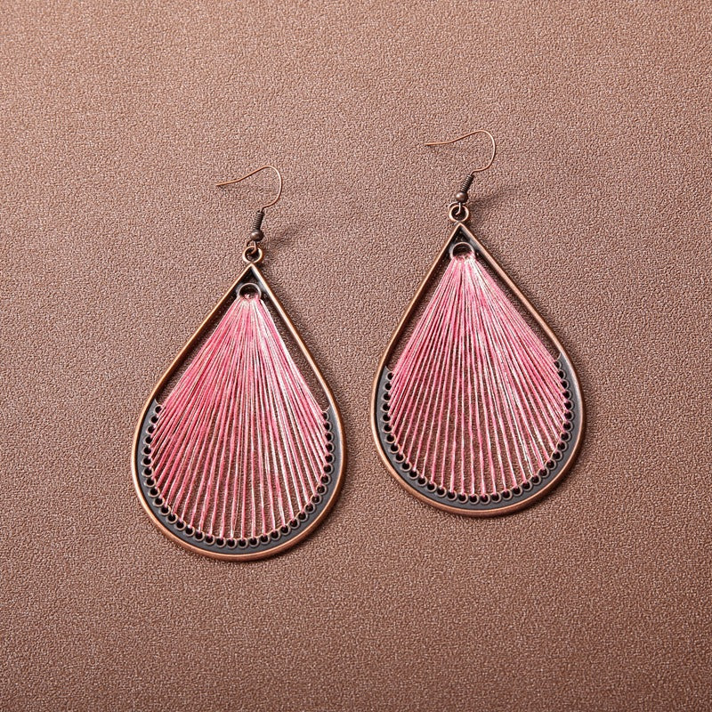 Profile Large Female Retro Style Temperament Earrings