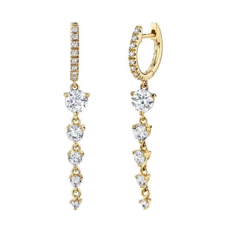 French Entry Lux Geometric Inlaid White Diamond Simple Rings