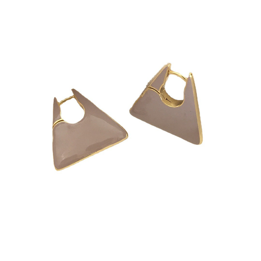 Women's Enamel High-grade Graceful Personality Retro Fashionable Dripping Oil Three-dimensional Ear Rings