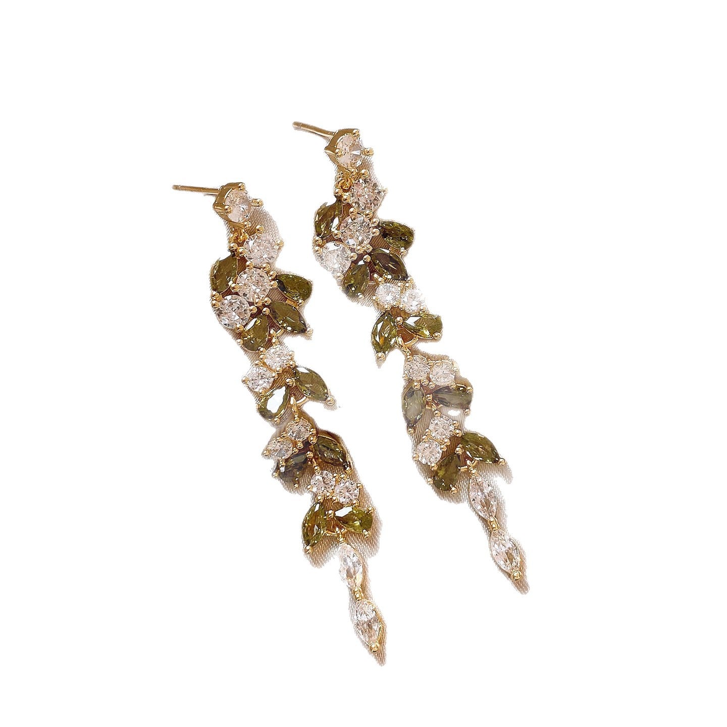 Women's Tassel Water Drop Zircon Light Luxury High-grade Stud Earrings