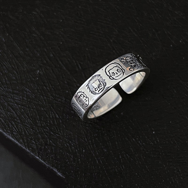 Korean Iti Pony Female Irregular Fashion Graceful Rings