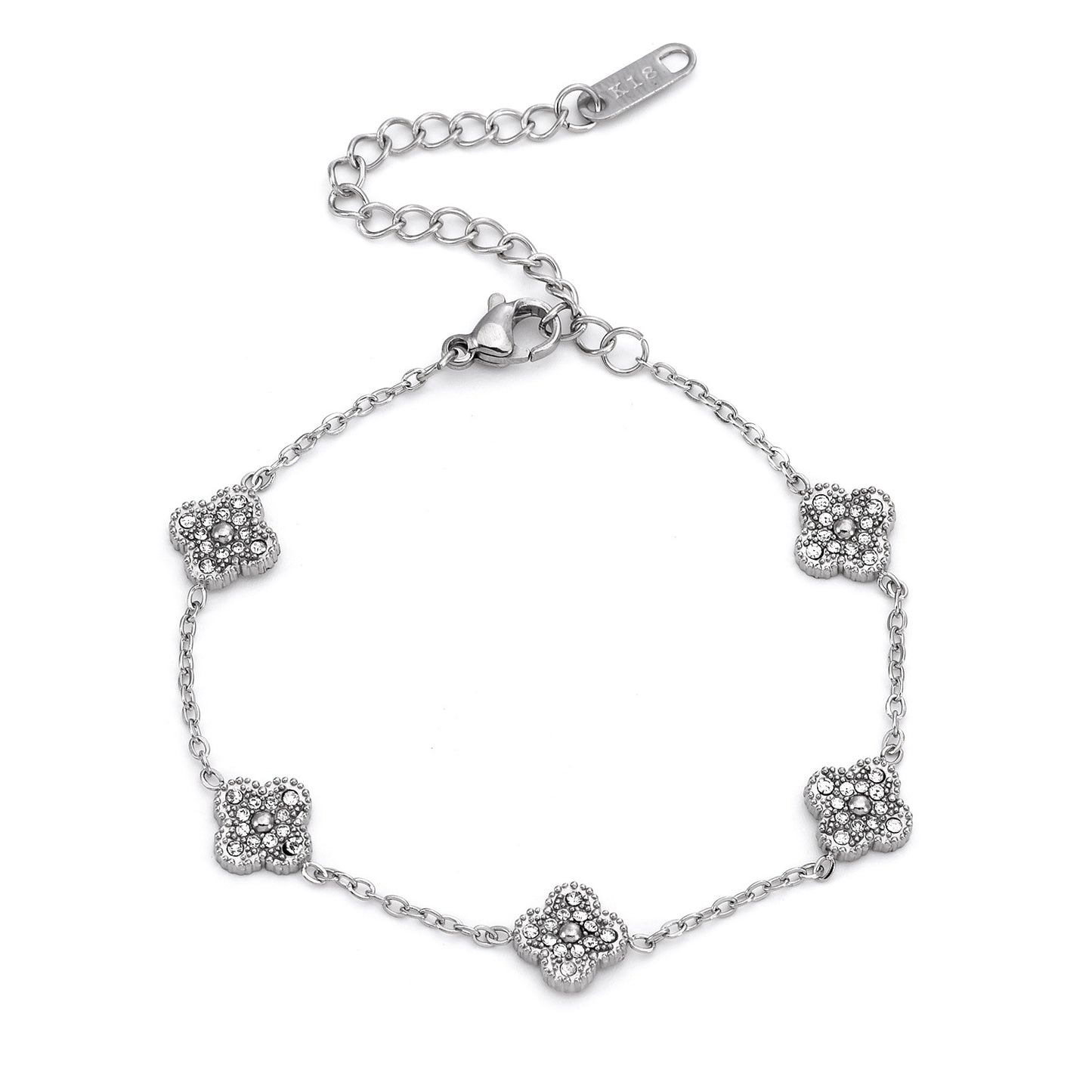 Women's Four-leaf Clover Small Titanium Steel Fashion Bracelets