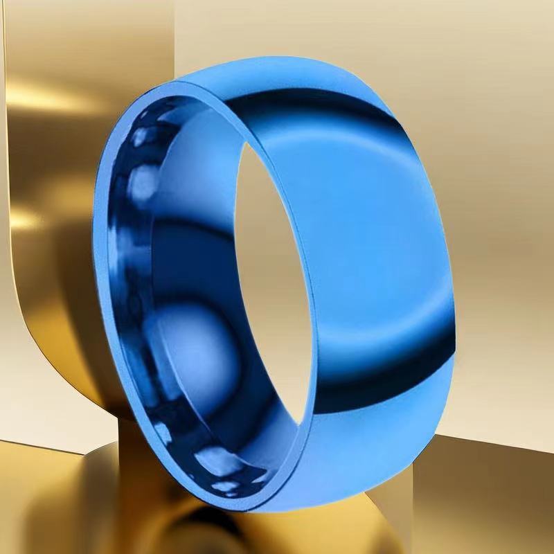 Men's Not Fade Design Trendy Glossy Cold Rings