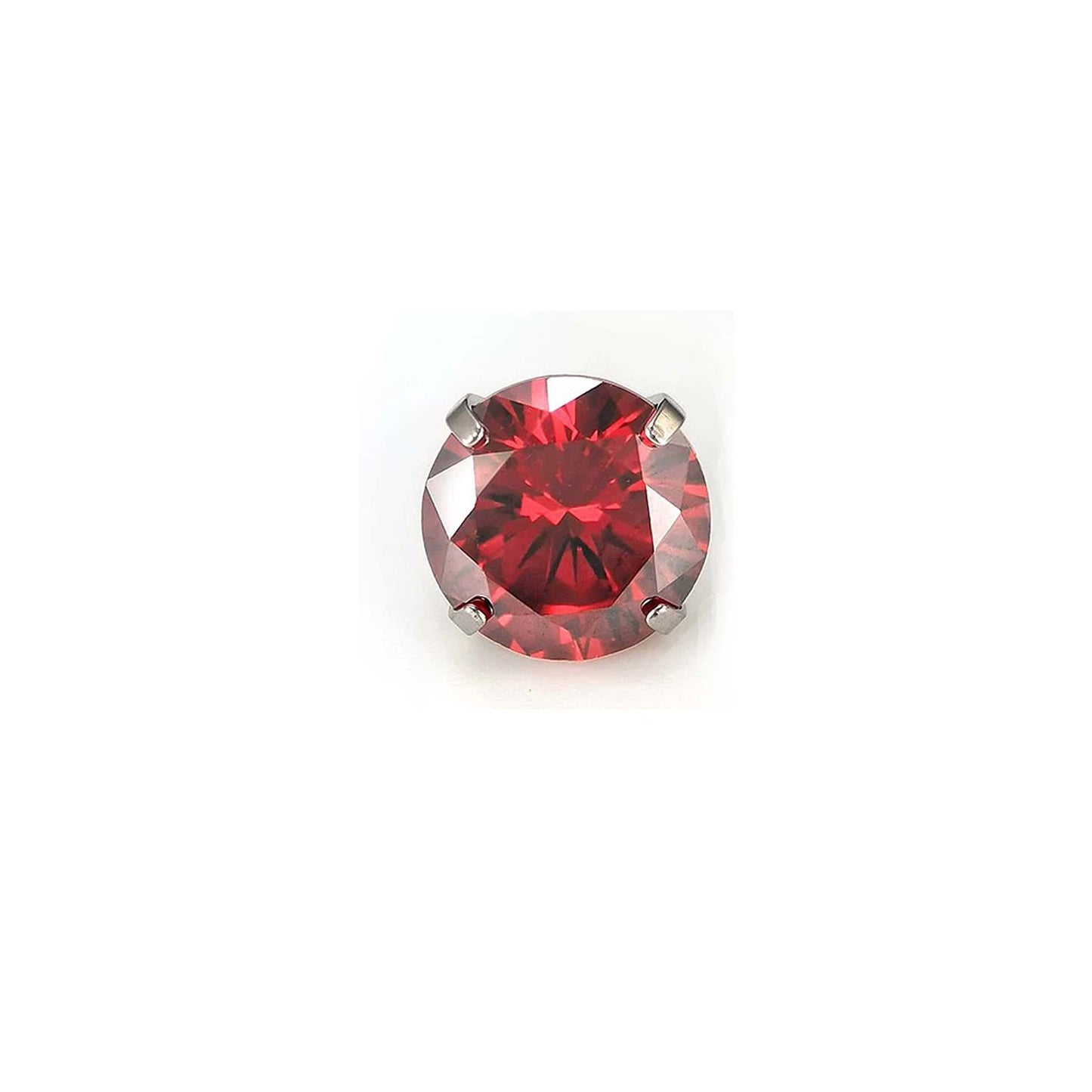 Titanium Alloy Ear Pointed Bottom Inlaid Zircon Replacement Head Labret Stud Earrings