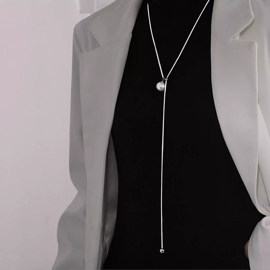 Women's Pearl Sweater Chain Light Luxury Temperament Necklaces