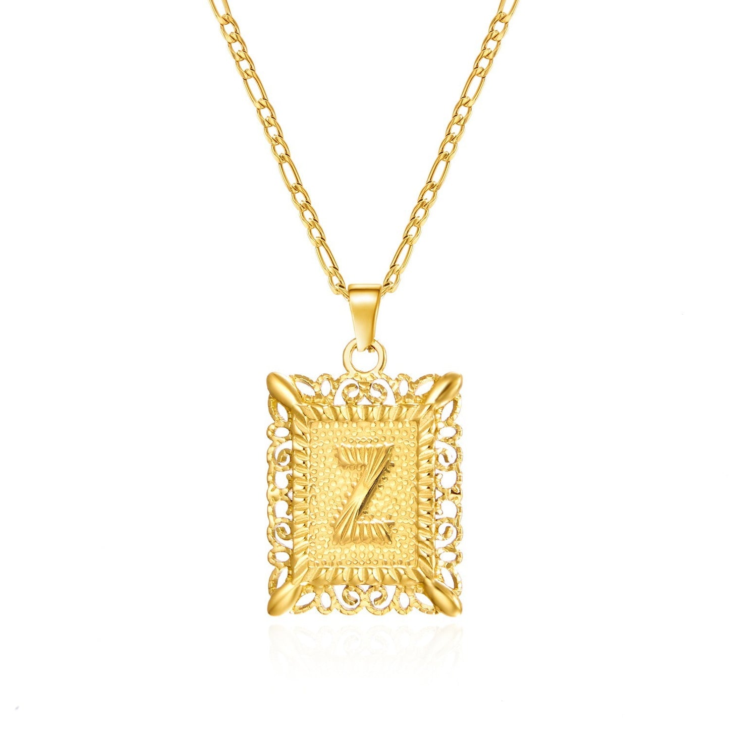 Clavicle Square Tag Gold-plated Does Not Necklace