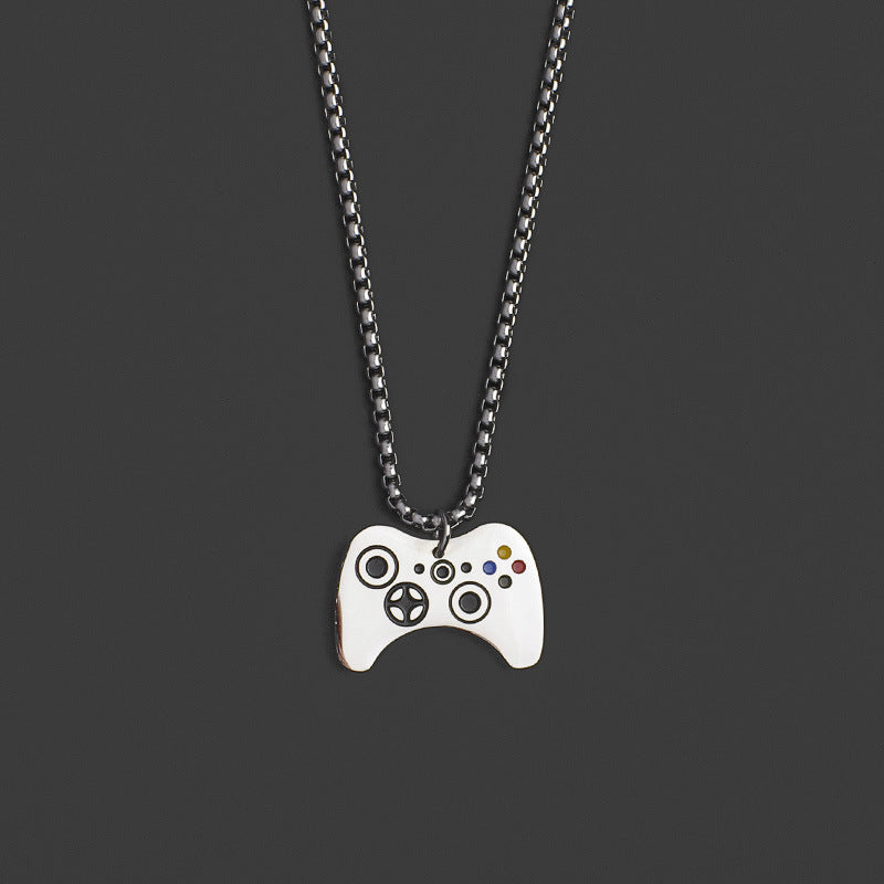 Women's & Men's Couple Handle Titanium Steel Personality National Fashion Necklace