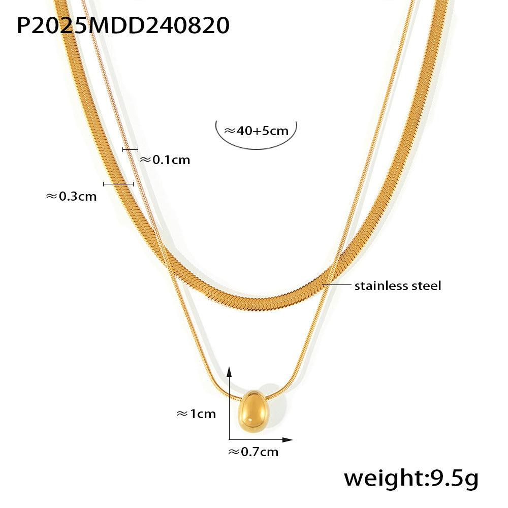 Personalized Letter Heart Shape Diamond Twin Necklaces