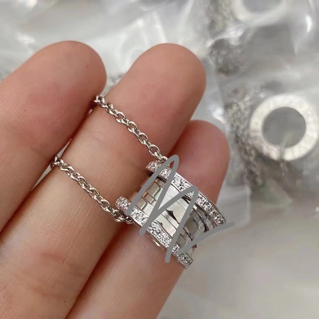 High Quality Big Small Waist Spring Rose Gold Necklaces