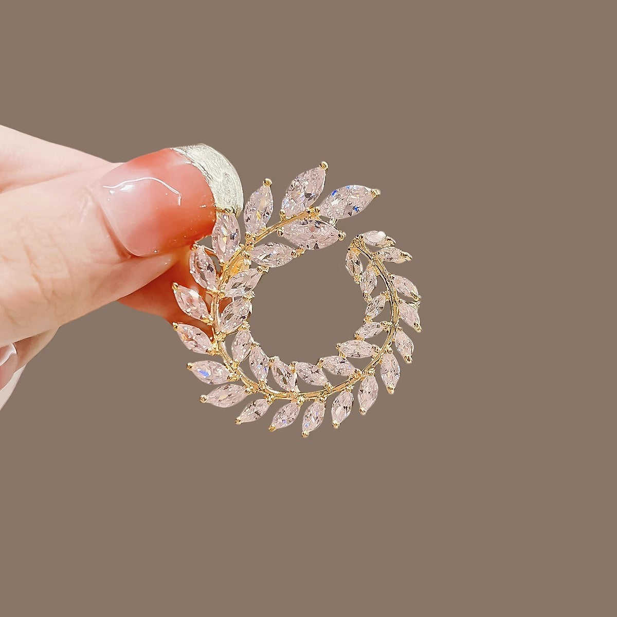 Golden Pearl Corsage Wheat Brooch Female High-grade Brooches