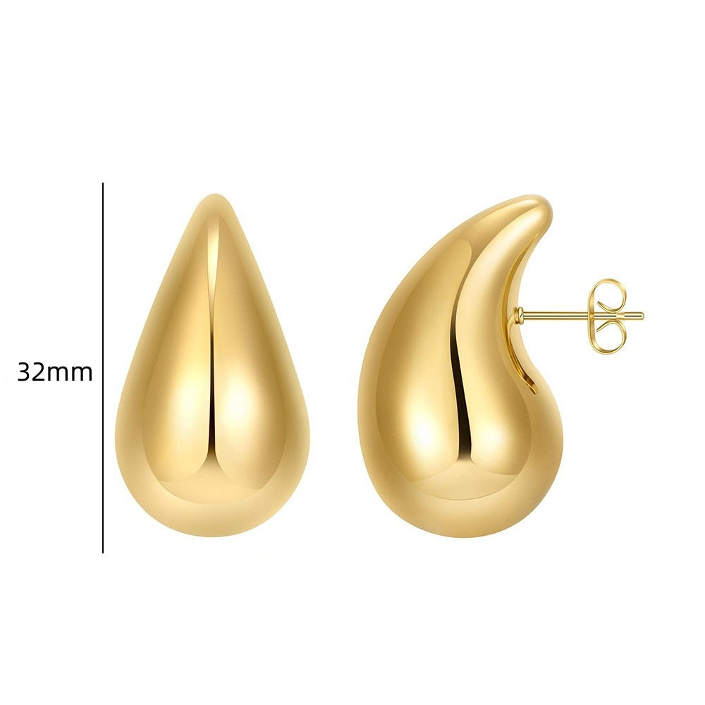 Women's Korean Fashion Temperamental Minority Design Style Petite Stud Earrings