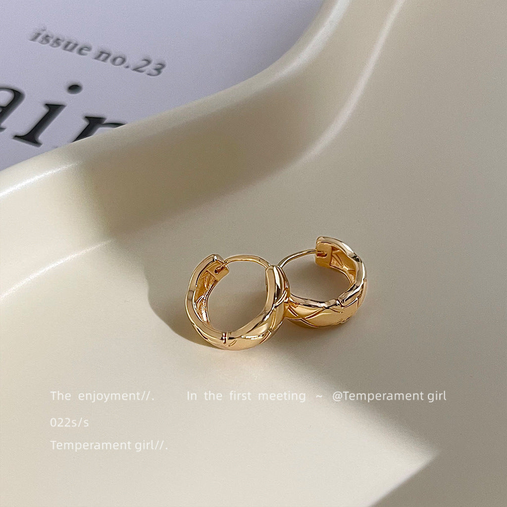 Fashion Commuter Advanced Simple Clip Electroplating Graceful Ear Buckle