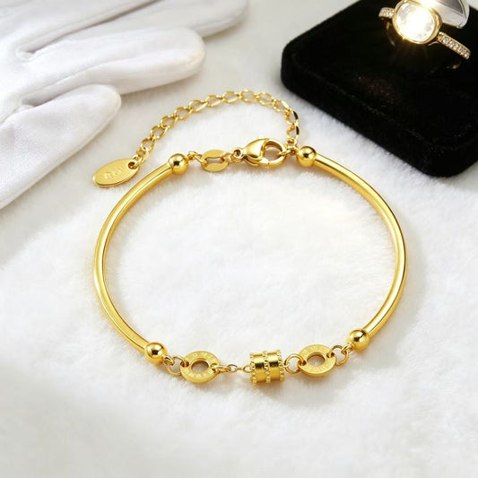 Women's Elbow Small Waist Titanium Steel Female Bracelet