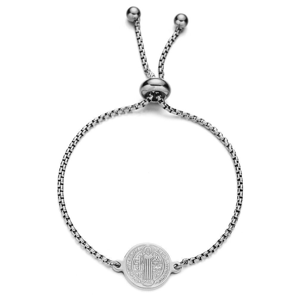 Fashionable Simple Elegant Stainless Steel Retractable Strand Bracelet