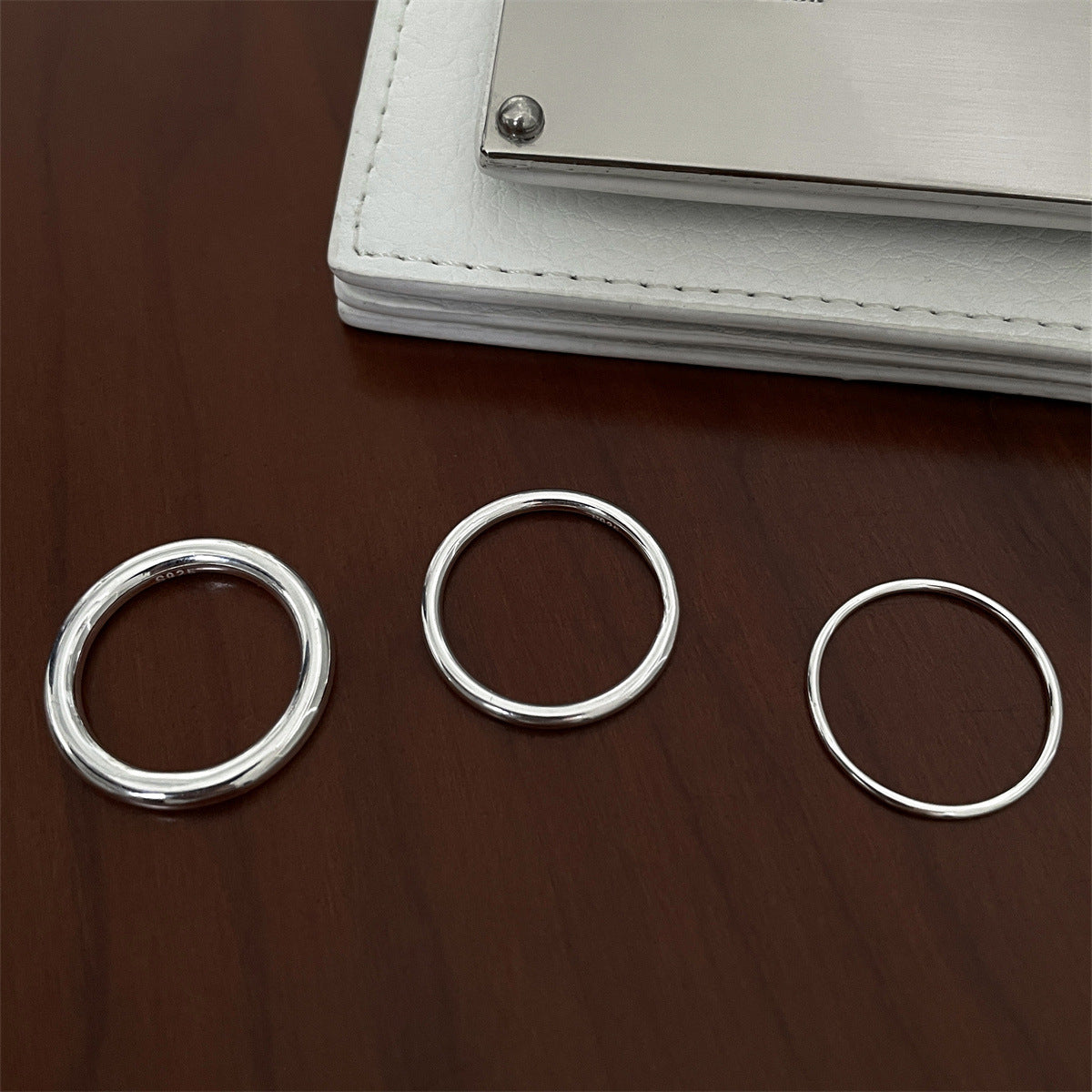 Sterling Sier Simple Female Cold Style Everyday Rings