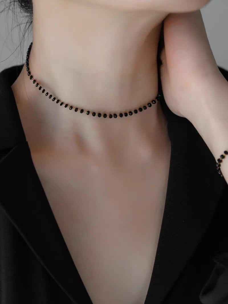 Women's Golden Bean Clavicle Chain Light Luxury Necklaces