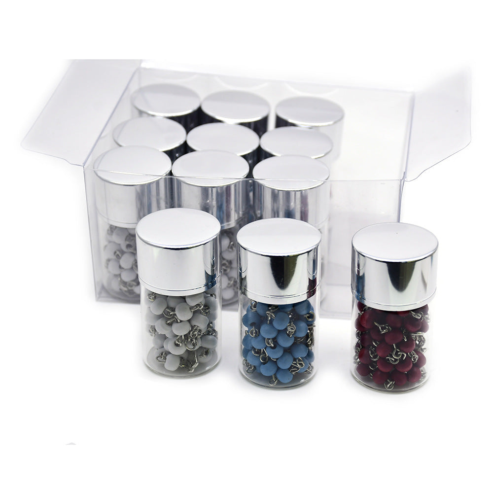 Creative Unique Glass Bottle Cross Rosary Necklaces