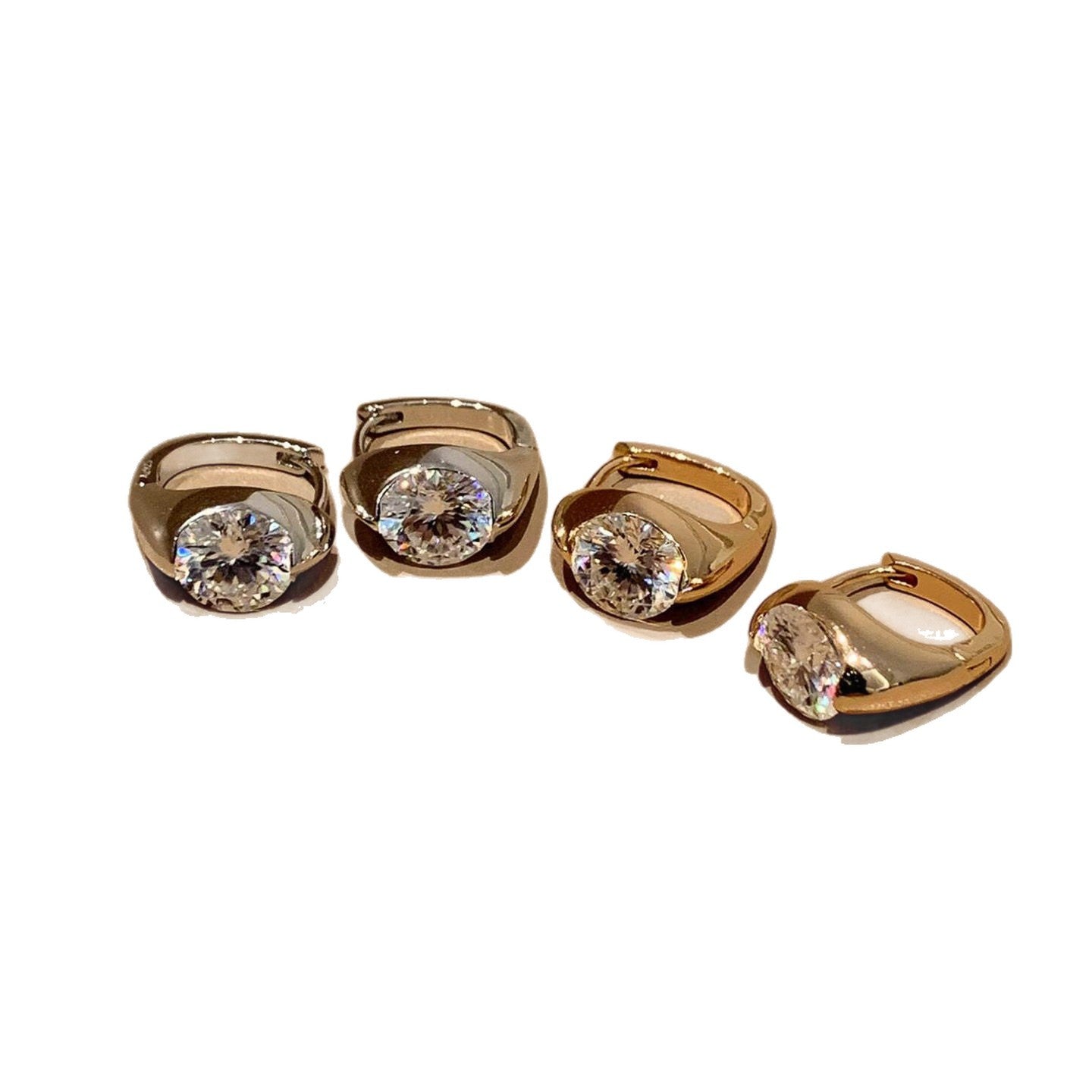 Women's Niche Design Zircon High-grade Temperament Style Light Ear Buckle