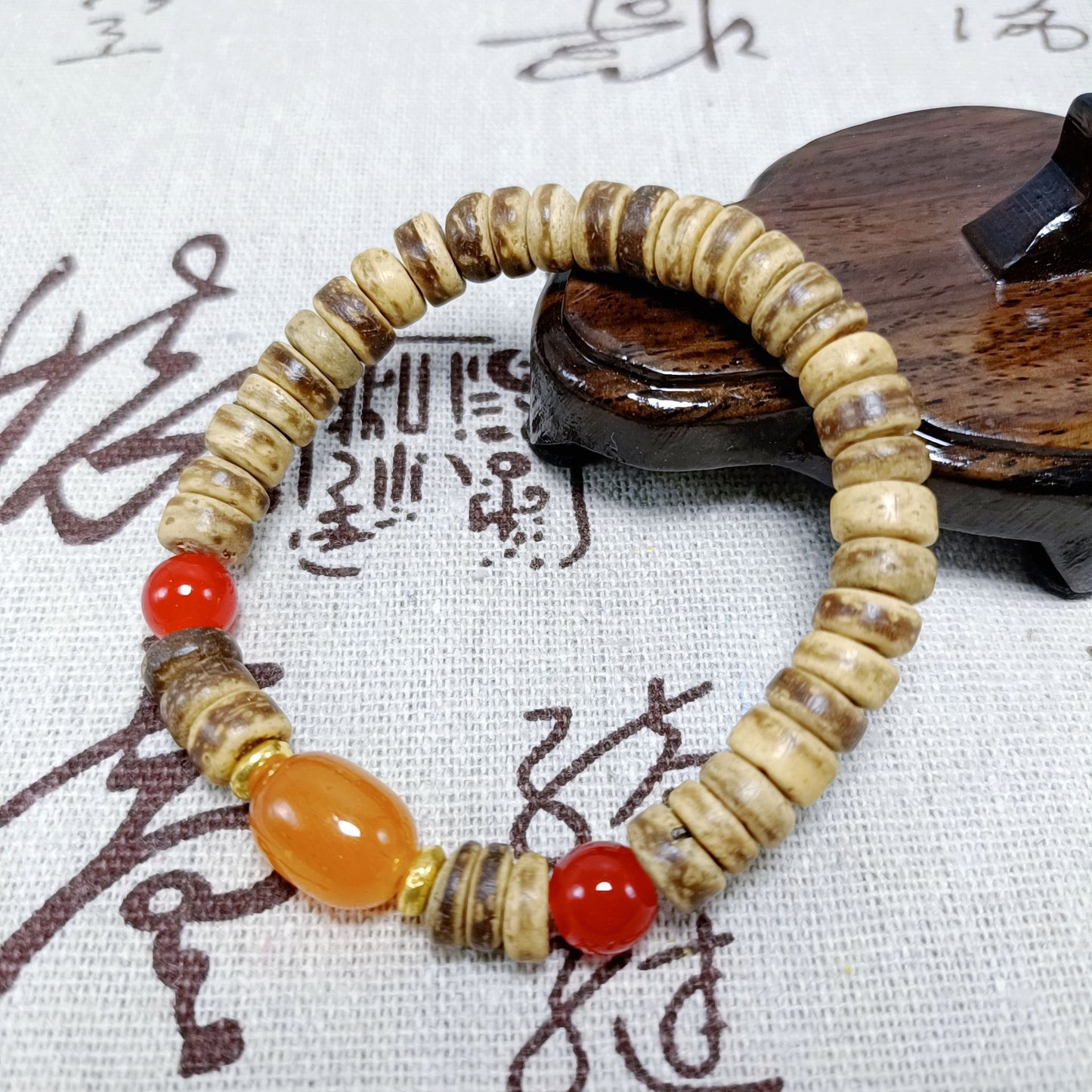 Women's & Men's King Walnut National Bodhi Cultural Artifact Prayer Beads Stall Live Bracelets