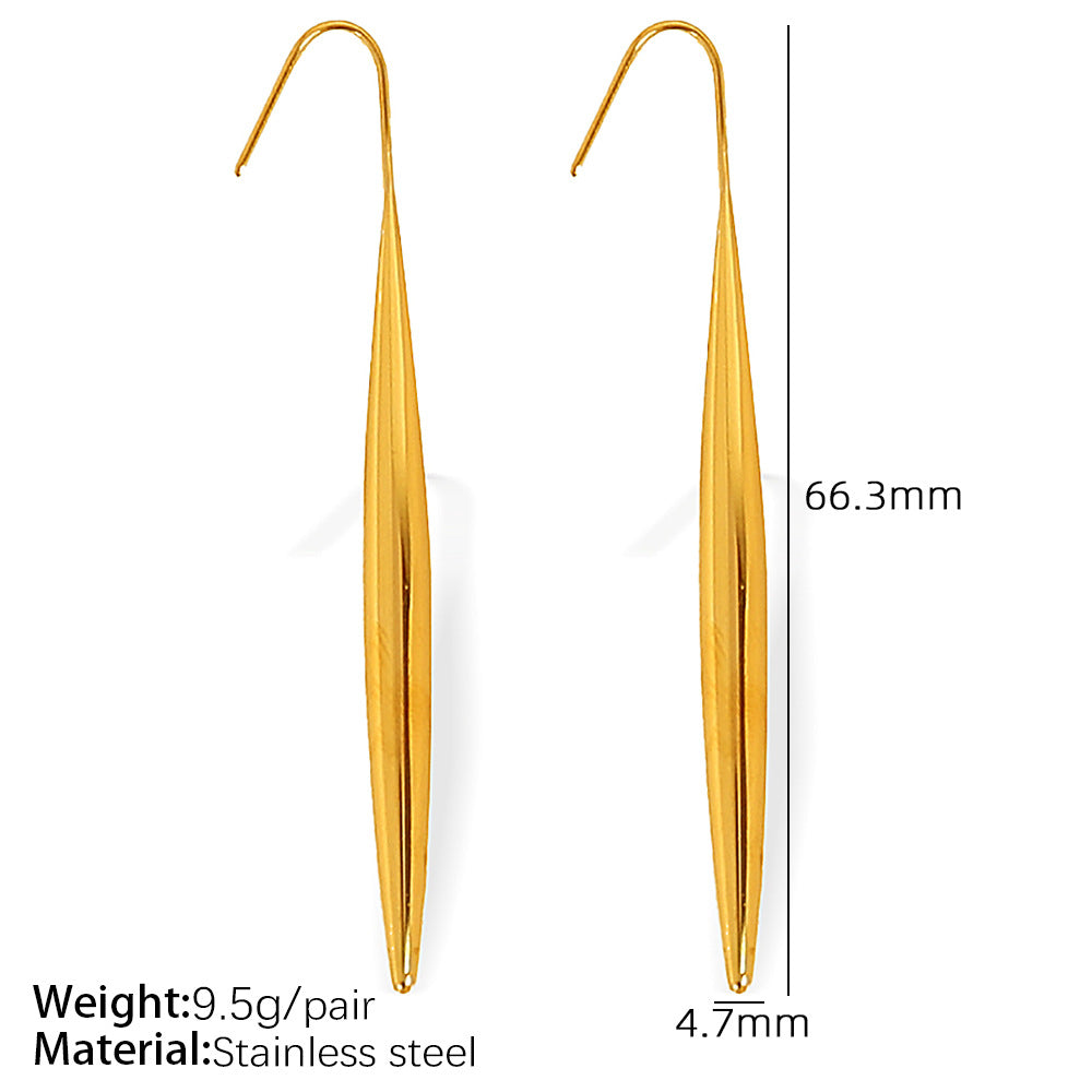 Unique Design Ear Hooks Drop-shaped Gourd Rings