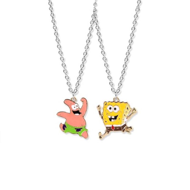 Cartoon Star Personality Anime Dripping Oil Necklaces