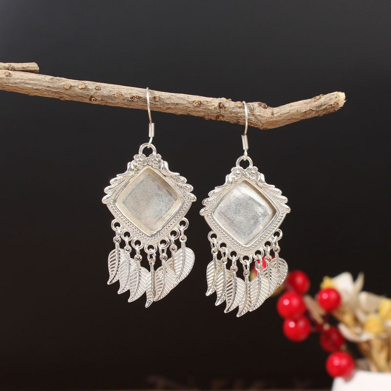 Ethnic Minority Style Handmade Miao Sier Earrings