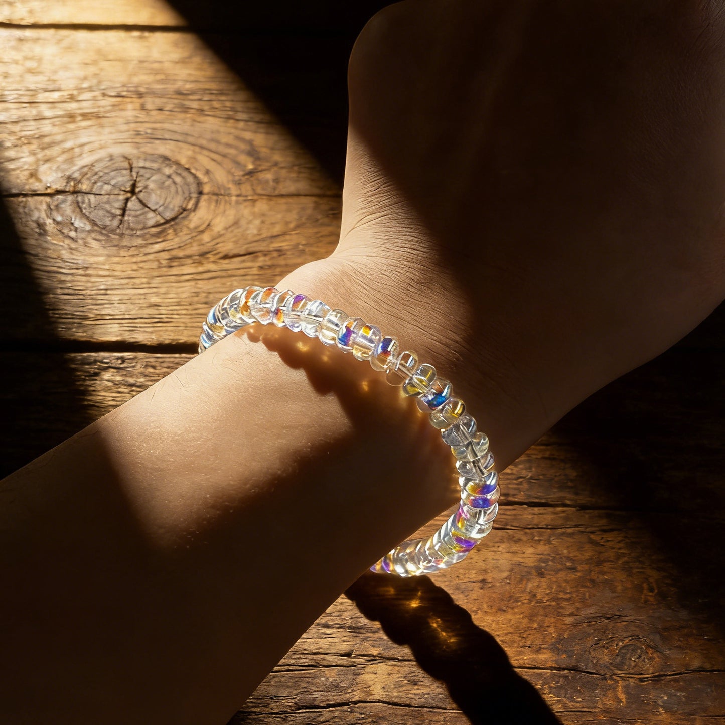 Popular Crystal Abacus Beads Opal Glass Bracelets