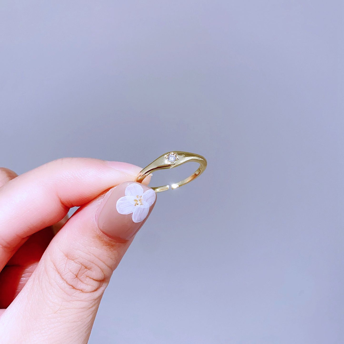 Light Luxury Minority Design Colorful Gemstone Rings