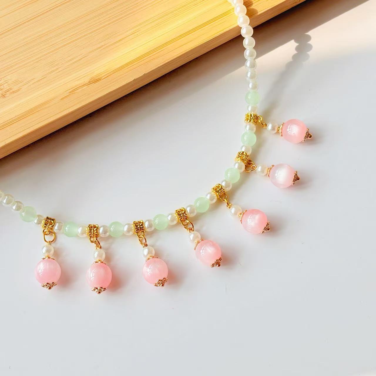 Han Clothing Ancient Style Pearl Of Precious Stones Chinese Elements Necklace