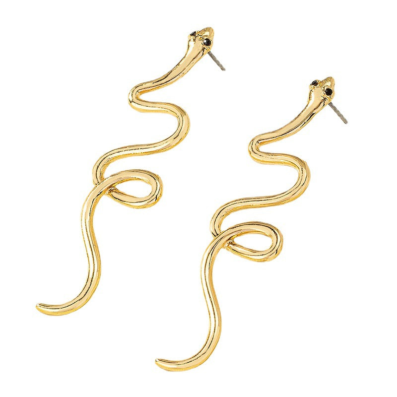 Snake Ear Female Personalized Simple Style Earrings