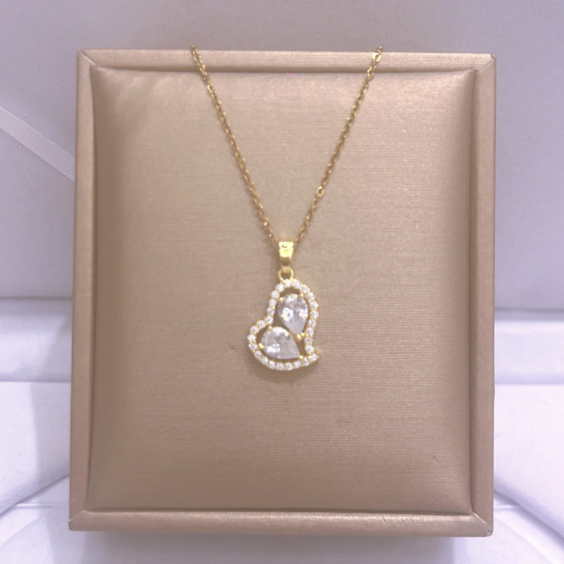Women's Titanium Steel For Light Luxury Minority Design Necklace