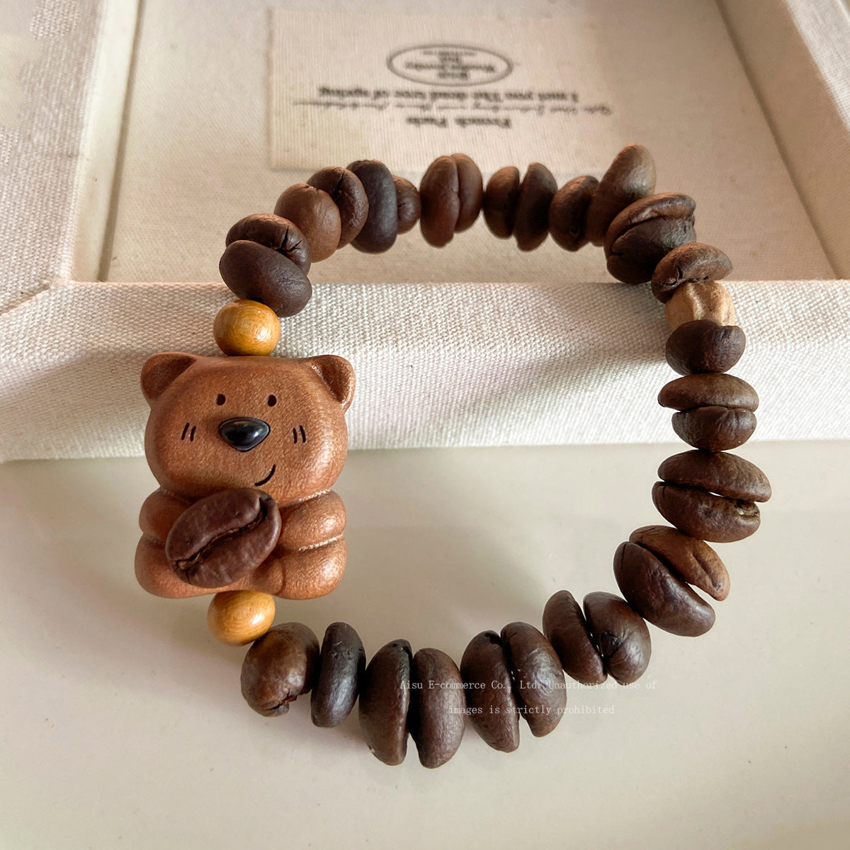 Cute Bean Design Beautiful Handmade Peach Niche Exquisite Bracelet