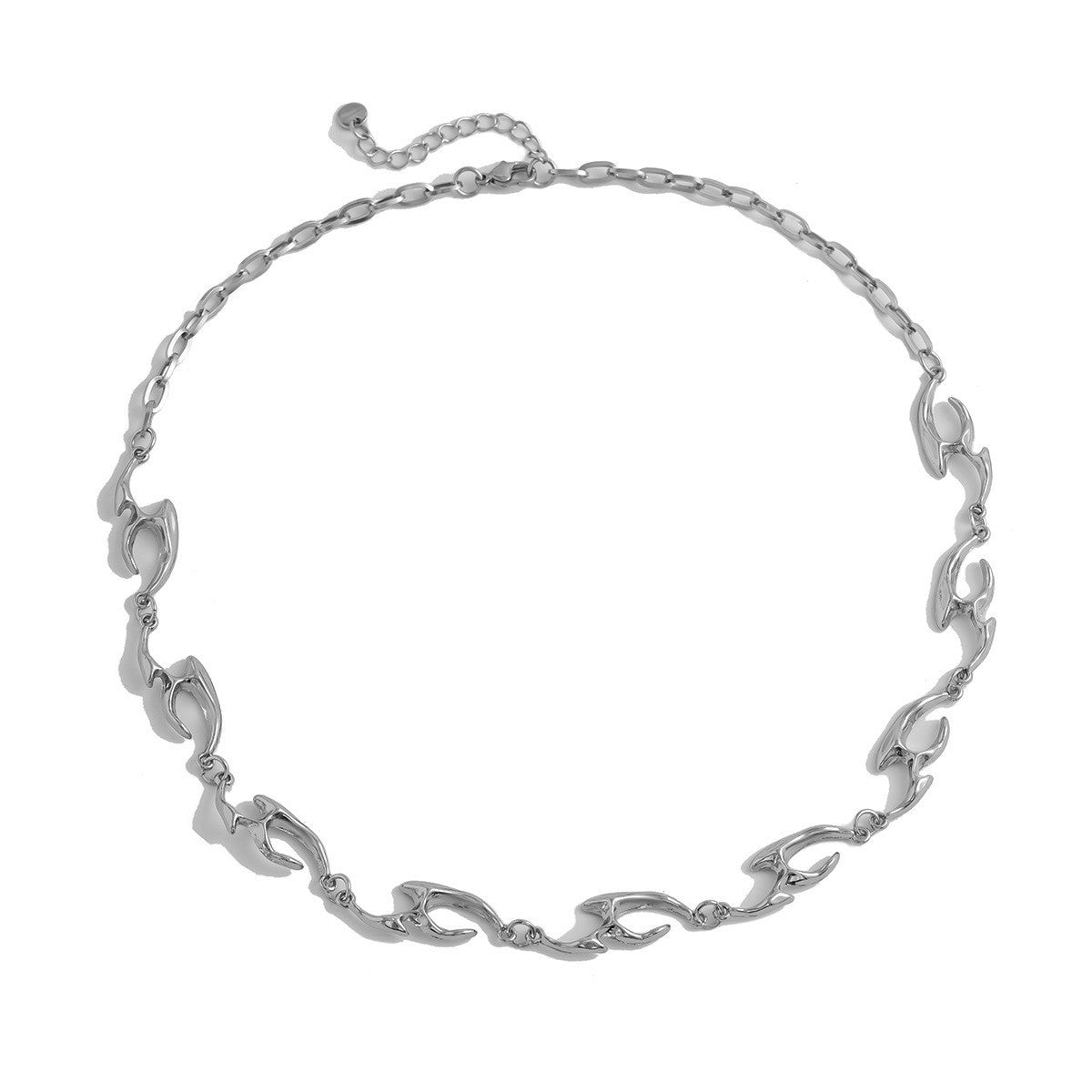 Women's & Men's Irregular Shaped Metal Street Trendy Design High-grade Necklace