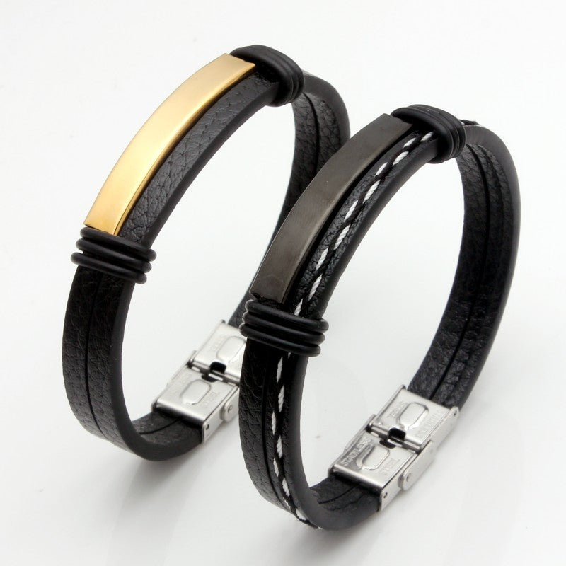 Writing Handmade Retro Woven Leather Popular Bracelets