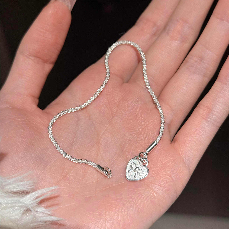 Love Heart Bow Tie Female Design High-grade Light Bracelet