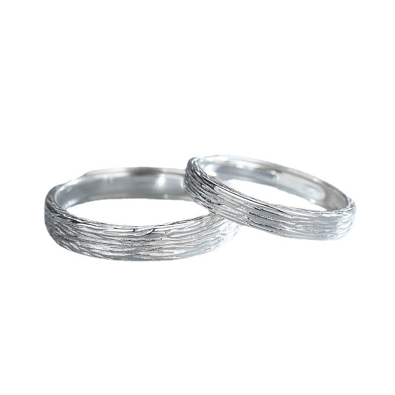 Women's & Men's Years Mark Couple One Pair Korean Simple Rings