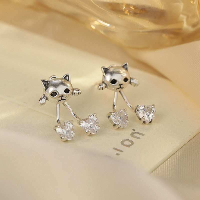 Women's Needle High-grade Super Flash Zircon Light Luxury Refined Grace Earrings