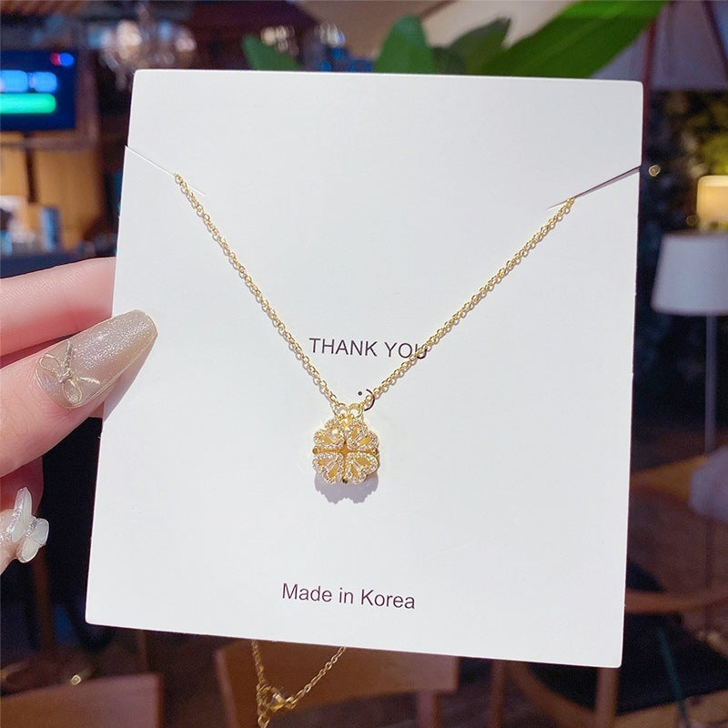 Women's Summer Fashion Heart For Design Simple Light Luxury Cold Style Necklaces