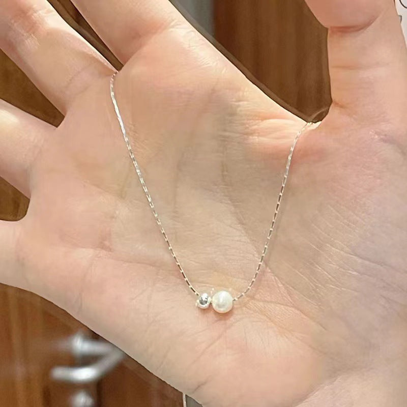 Women's Beads Light Luxury Simple Imitation Pearl Snake Bones Necklaces