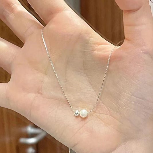 Women's Beads Light Luxury Simple Imitation Pearl Snake Bones Necklaces