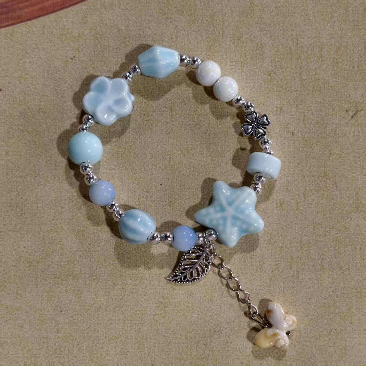 Alloy Ceramic Ethnic Style Single Handmade Filament Bracelet