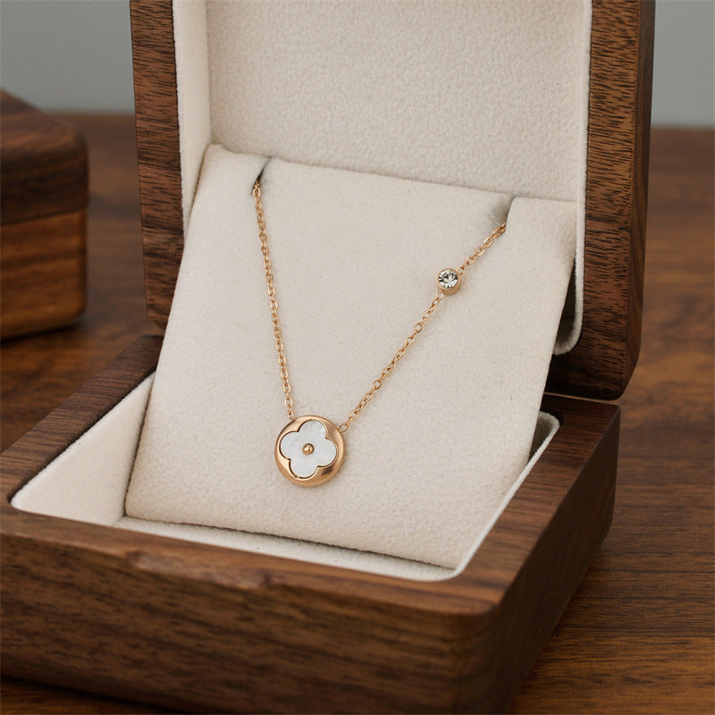 Titanium Steel Female Niche Simple Temperament Clavicle Pendants