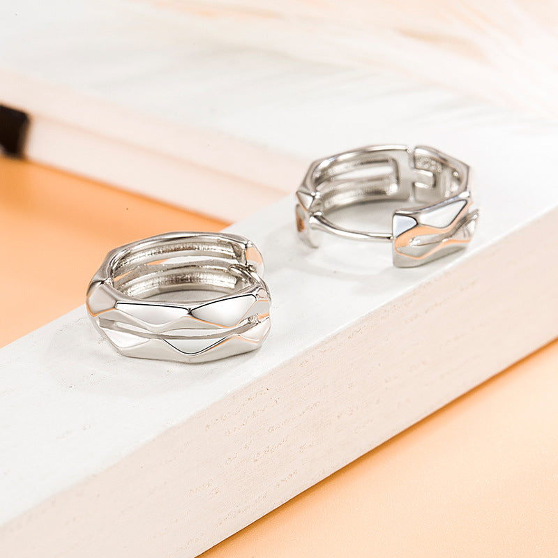 Women's Elegant Geometric Diamond Small High-grade Retro Earrings